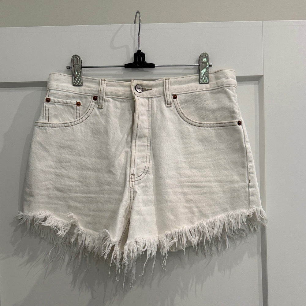 High-Rise 4” Jean Shorts